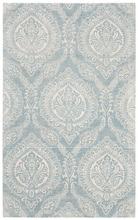 Safavieh Marbella Mrb405K Turquoise / Ivory Damask Area Rug