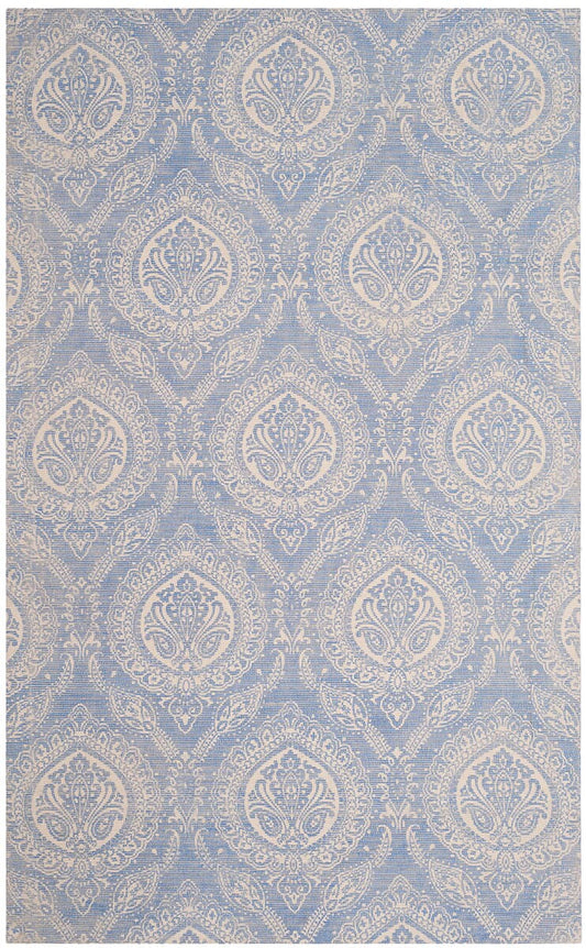 Safavieh Marbella Mrb405M Blue / Ivory Damask Area Rug