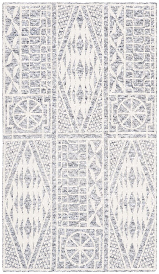 Safavieh Marbella Mrb609M Blue / Ivory Moroccan Area Rug