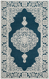 Safavieh Marbella Mrb615D Dark Blue / Ivory Rugs.