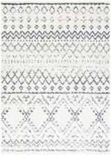 Surya Maroc Shag Mrs-2301 White, Medium Gray Rugs.