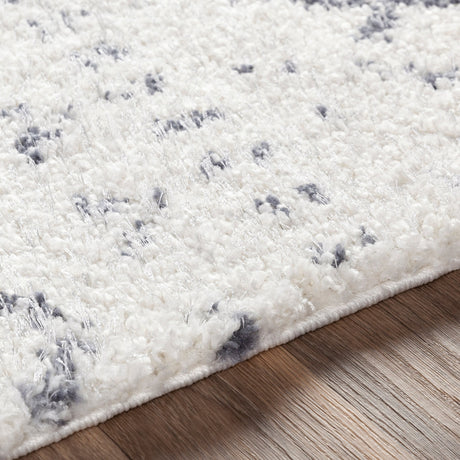 Surya Maroc Shag Mrs-2301 White, Medium Gray Rugs.