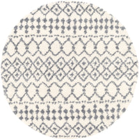 Surya Maroc Shag Mrs-2310 Medium Gray, White Area Rug