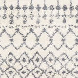 Surya Maroc Shag Mrs-2310 Medium Gray, White Rugs.