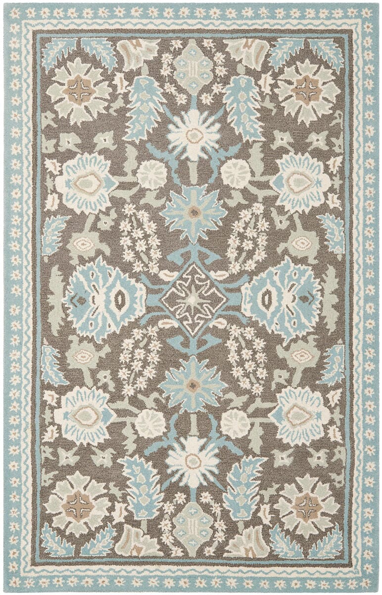 Safavieh Martha Stewart Msj5541A Robins Egg Floral / Country Area Rug