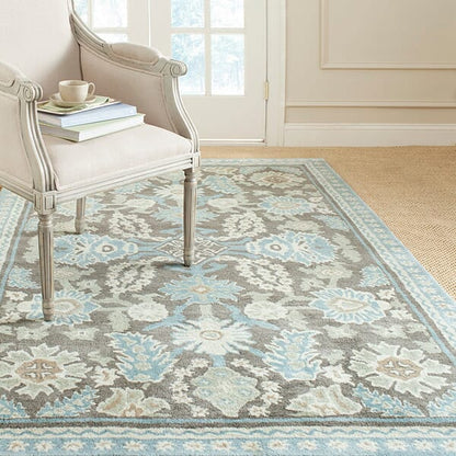 Safavieh Martha Stewart Msj5541A Robins Egg Floral / Country Area Rug