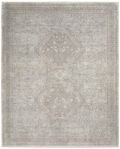 Nourison Starry Nights Stn04 Cream Grey Area Rug