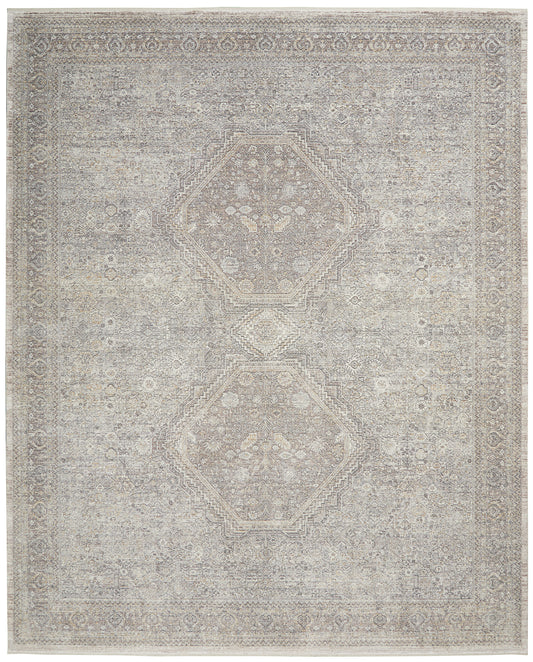 Nourison Starry Nights Stn04 Cream Grey Area Rug