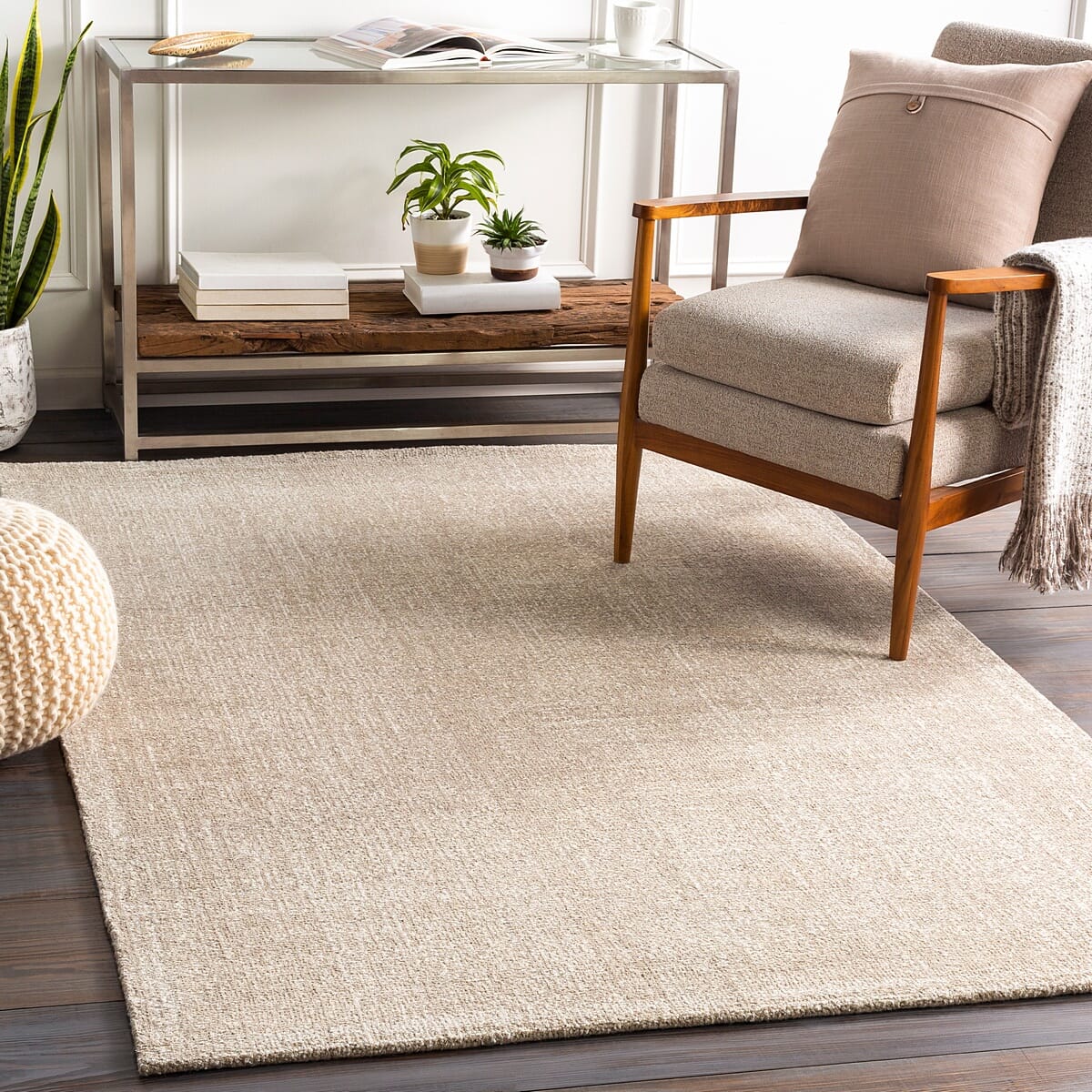 Surya Messina Msn-2300 Ivory, White Rugs.