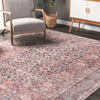 AreaRugs.com Wavaj Nwa1233B Rust Area Rug