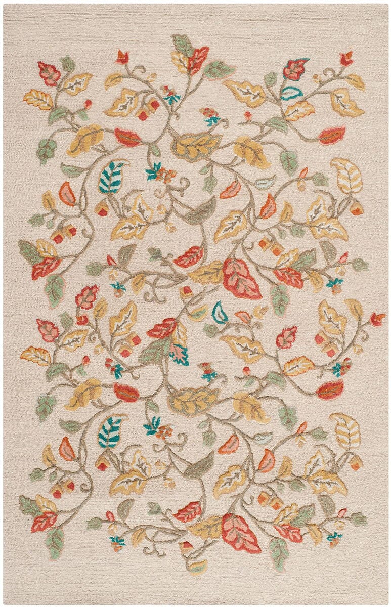 Safavieh Martha Stewart Msr3611A Persimmon Red Floral / Country Area Rug