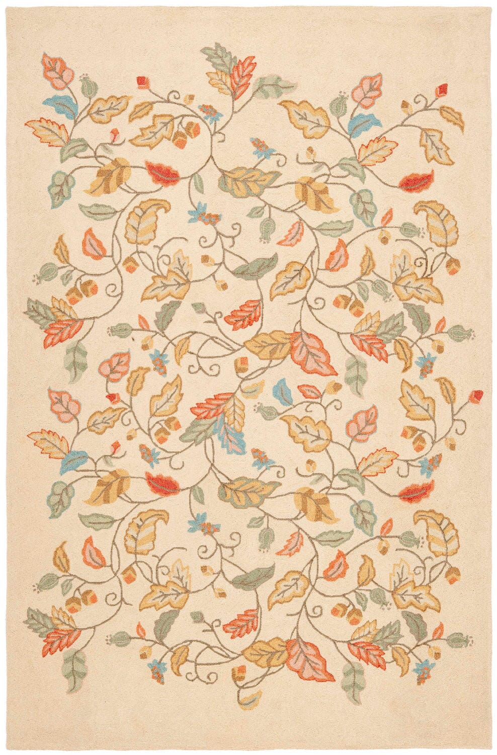 Safavieh Martha Stewart Msr3611A Persimmon Red Floral / Country Area Rug