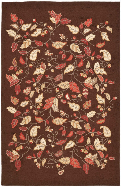 Safavieh Martha Stewart Msr3611B Francesca Black Floral / Country Area Rug