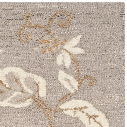 Safavieh Martha Stewart Msr3611D Gray Squirrel Floral / Country Area Rug