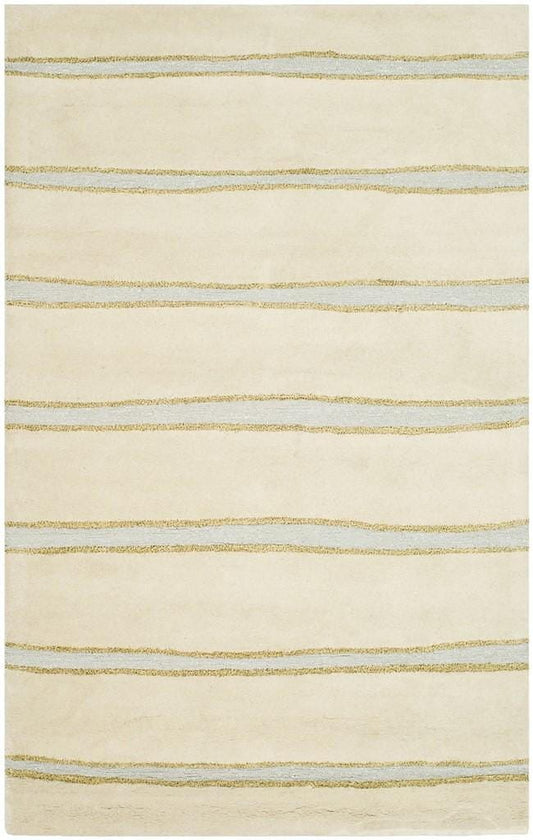 Safavieh Martha Stewart Msr3617A Buckwheat Flour Beige Striped Area Rug