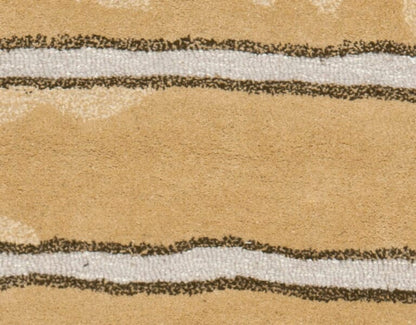 Safavieh Martha Stewart Msr3617B Toffee Gold Striped Area Rug