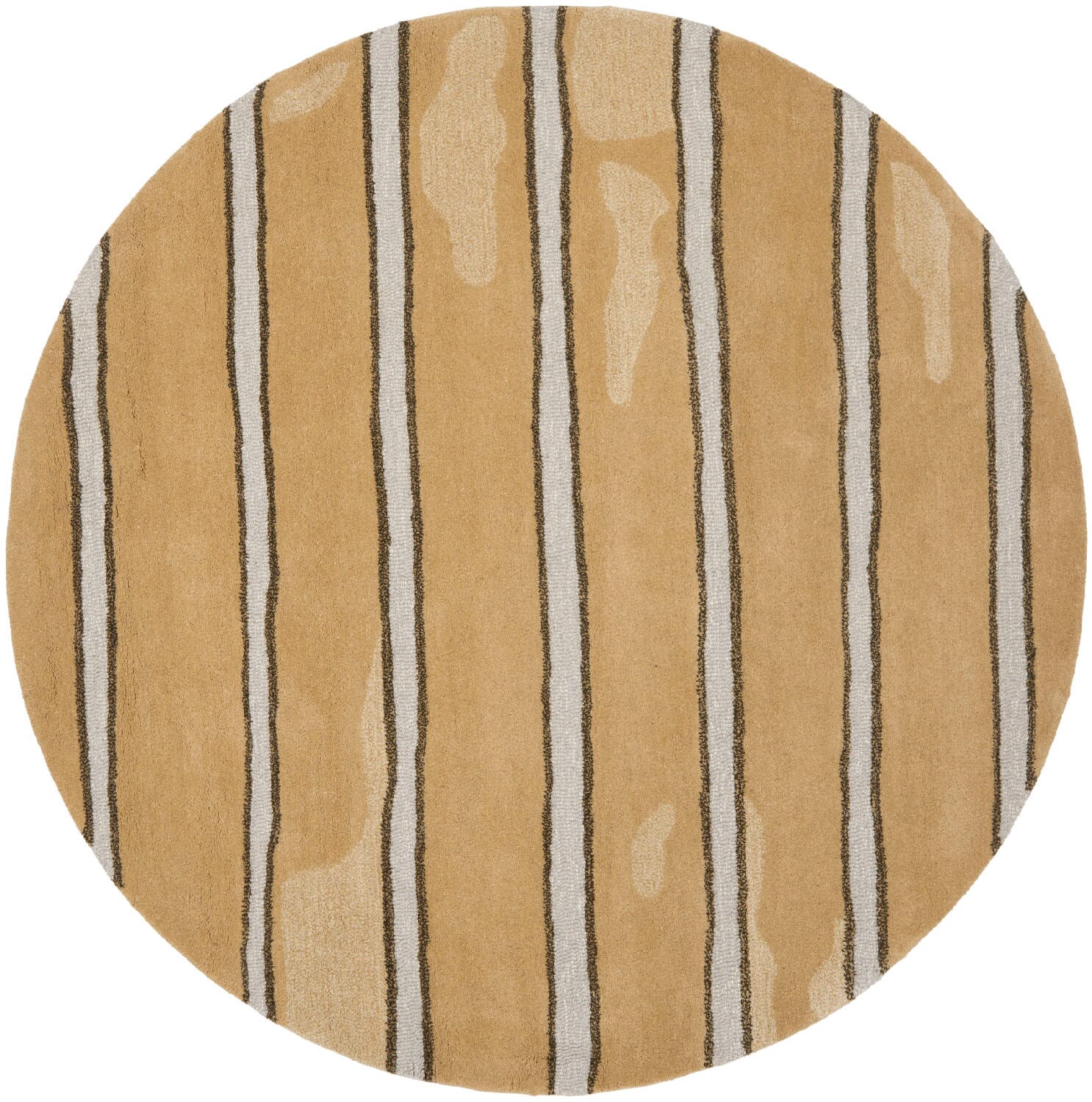 Safavieh Martha Stewart Msr3617B Toffee Gold Striped Area Rug