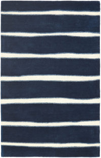 Safavieh Martha Stewart Msr3617C Wrought Iron / Navy Striped Area Rug