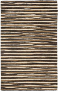 Safavieh Martha Stewart Msr3619B Tilled Soil Brown Striped Area Rug