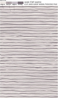 Safavieh Martha Stewart Msr3619C Wampum Purple Striped Area Rug