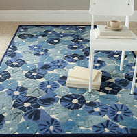 Safavieh Martha Stewart Msr3625A Azurite Blue Floral / Country Area Rug