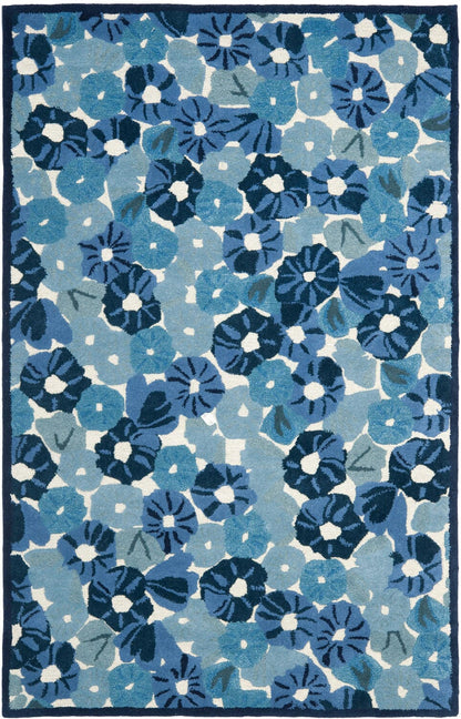 Safavieh Martha Stewart Msr3625A Azurite Blue Floral / Country Area Rug