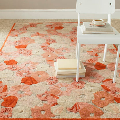 Safavieh Martha Stewart Msr3625B Cayenne Red Floral / Country Area Rug