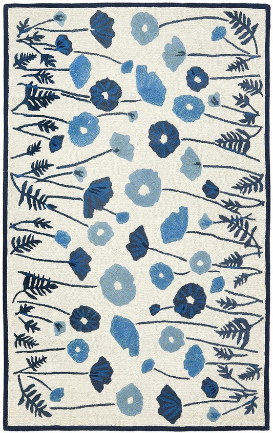 Safavieh Martha Stewart Msr3627A Azurite Blue Floral / Country Area Rug