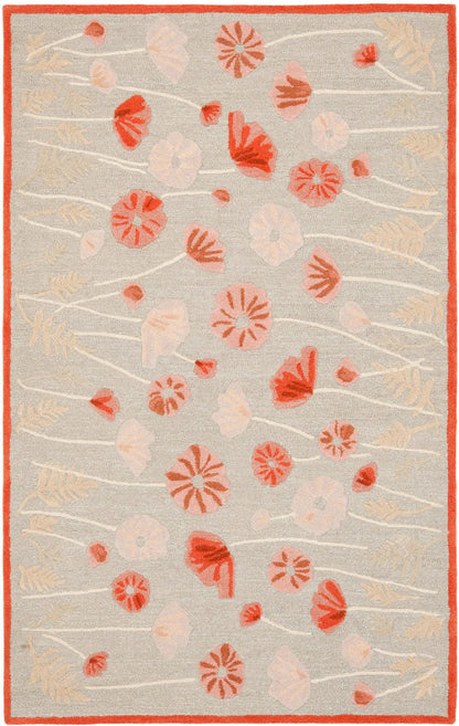 Safavieh Martha Stewart Msr3627B Cayenne Red Floral / Country Area Rug