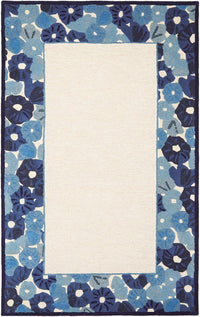 Safavieh Martha Stewart Msr3629A Azurite Blue Floral / Country Area Rug