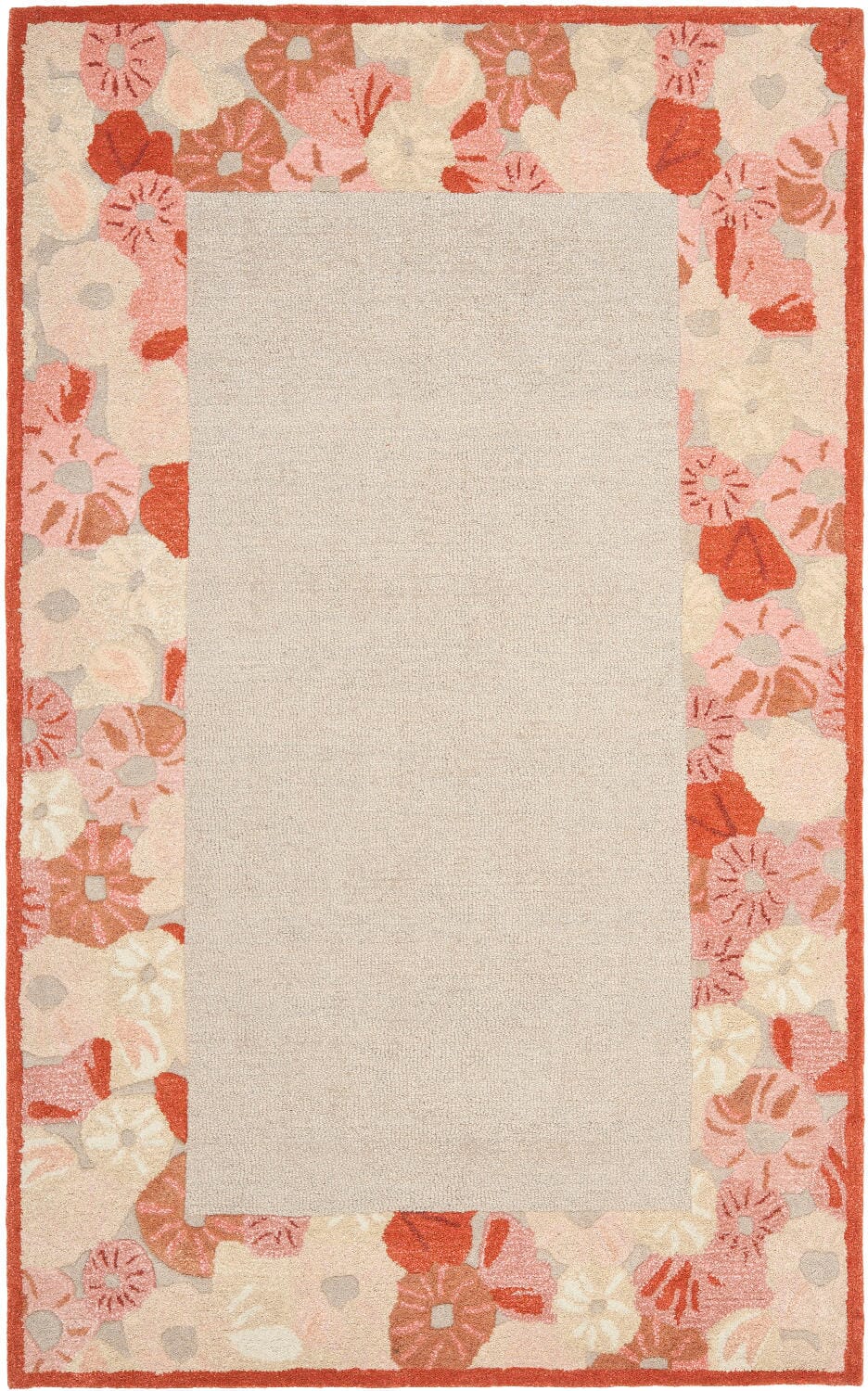 Safavieh Martha Stewart Msr3629C Cayenne Red Floral / Country Area Rug