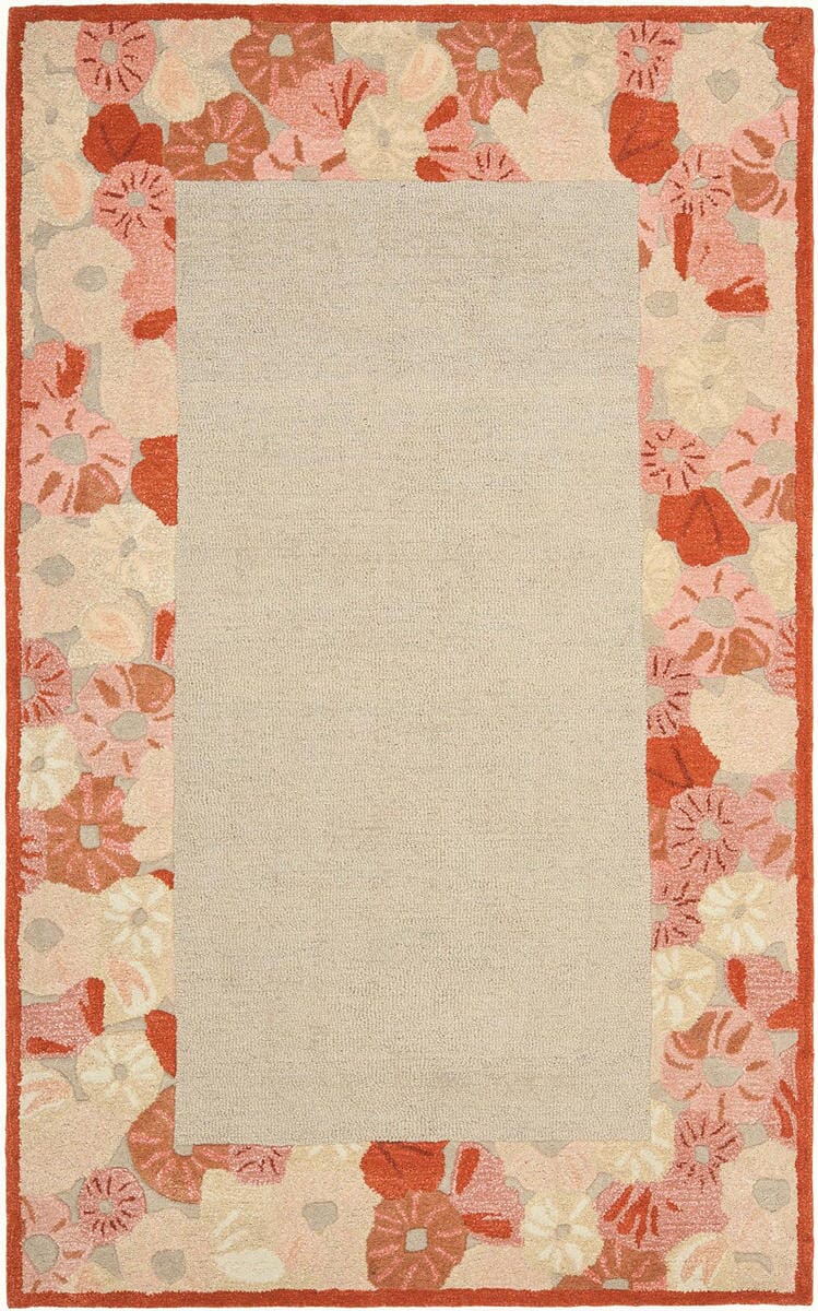 Safavieh Martha Stewart Msr3629C Cayenne Red Floral / Country Area Rug