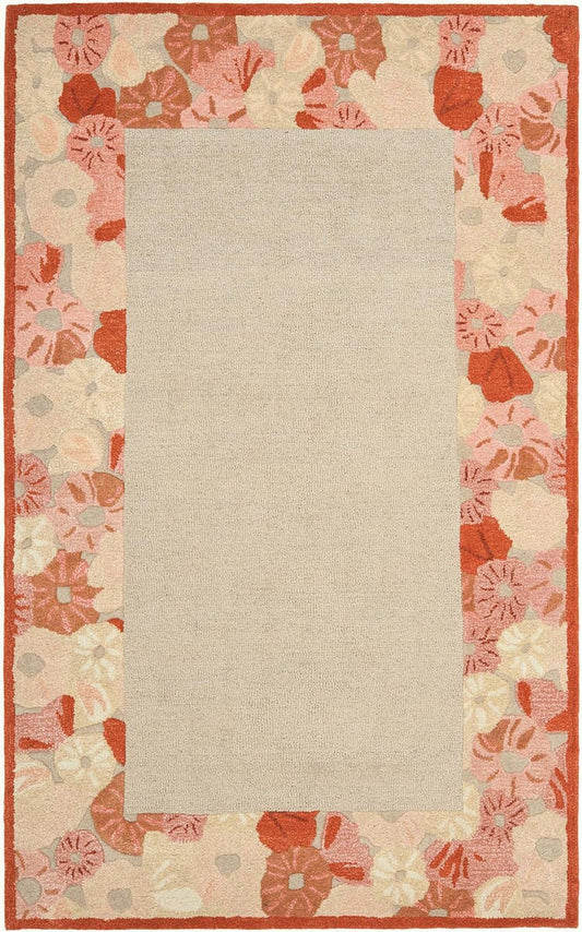 Safavieh Martha Stewart Msr3629C Cayenne Red Floral / Country Area Rug