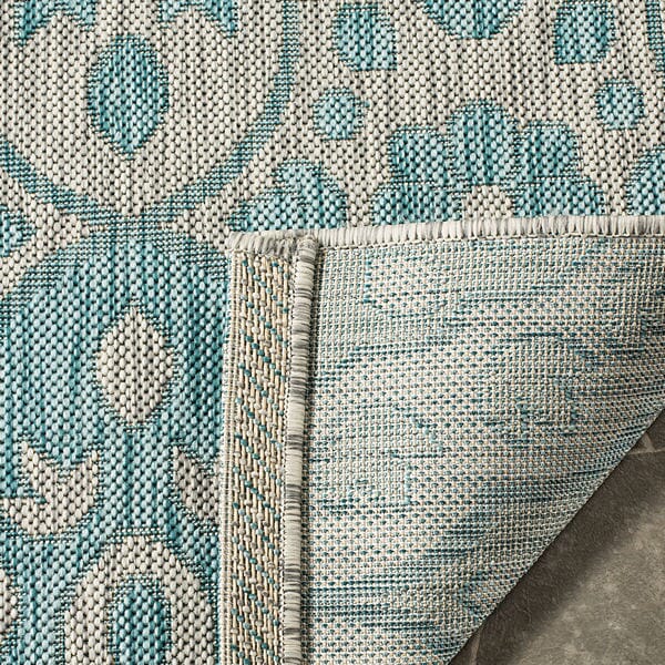 Safavieh Martha Stewart Msr4115-37112 Grey / Aqua Rugs.