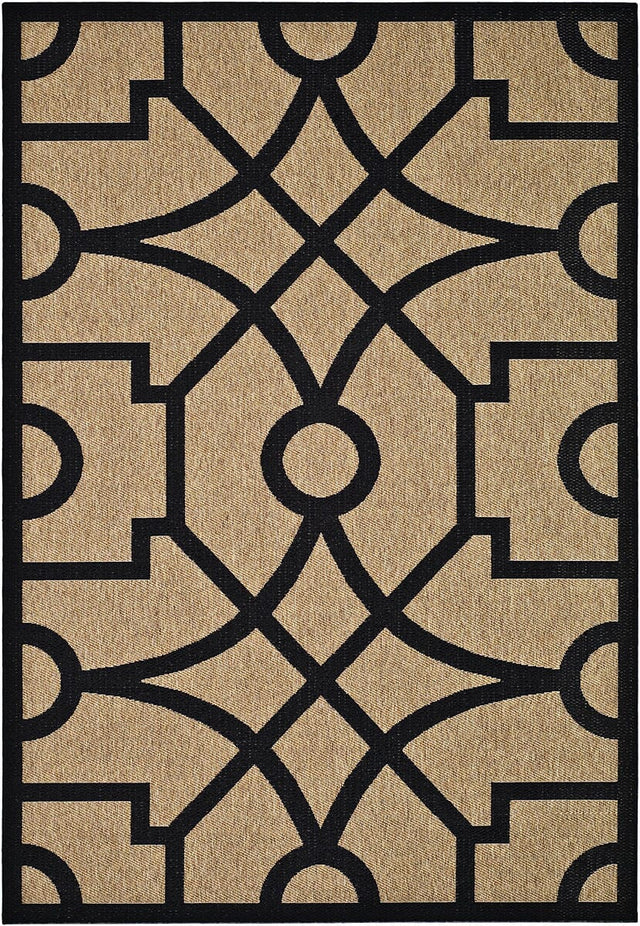 Safavieh Martha Stewart Msr4121H Dark Beig / Black Geometric Area Rug