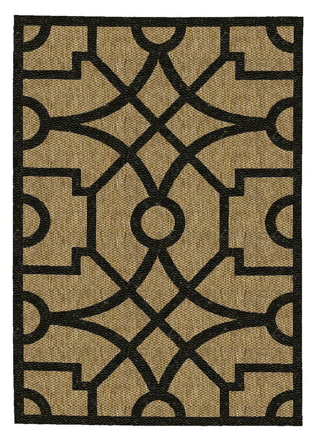 Safavieh Martha Stewart Msr4121H Dark Beig / Black Geometric Area Rug