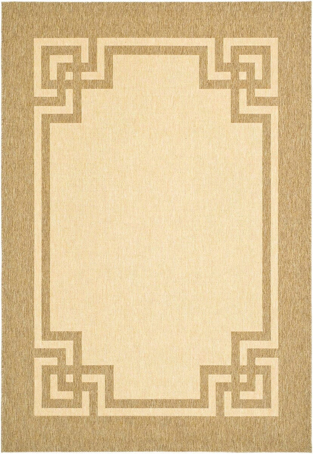 Safavieh Martha Stewart Msr4122K Beige / Dark Beig Bordered Area Rug