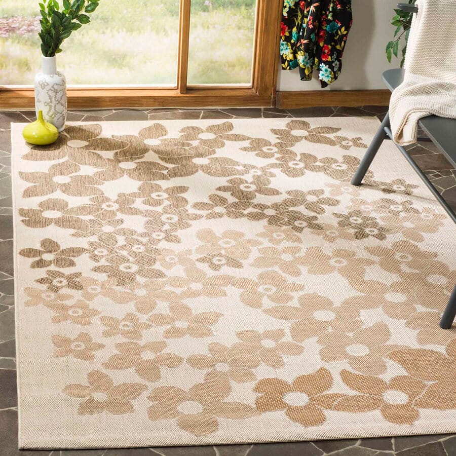 Safavieh Martha Stewart Msr4246-232 Beige / Brown Floral / Country Area Rug