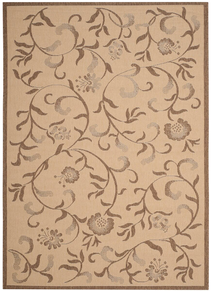 Safavieh Martha Stewart Msr4251-12 Creme / Brown Floral / Country Area Rug