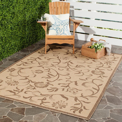 Safavieh Martha Stewart Msr4251-12 Creme / Brown Floral / Country Area Rug