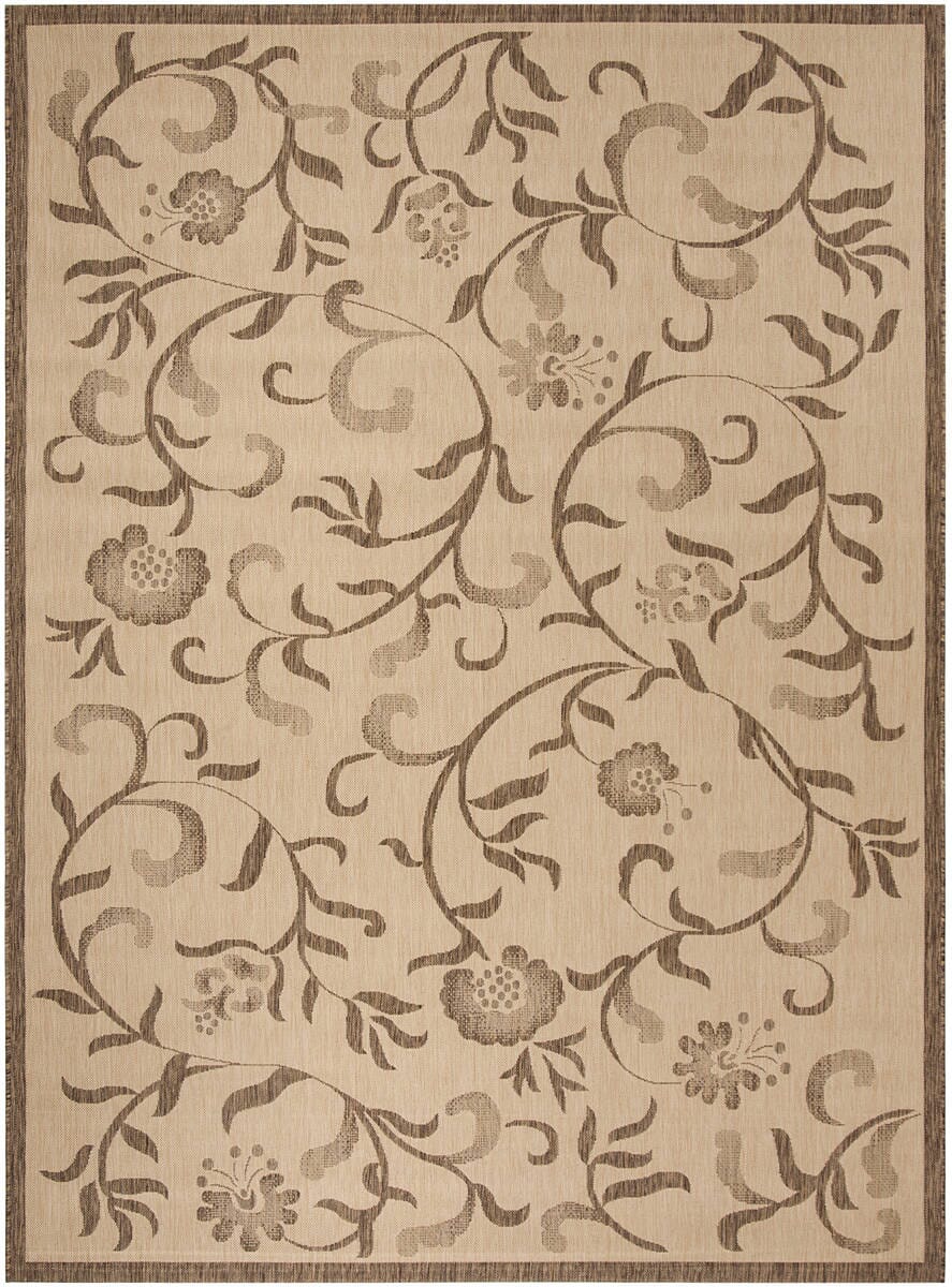 Safavieh Martha Stewart Msr4251-12 Creme / Brown Floral / Country Area Rug