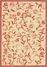 Safavieh Martha Stewart Msr4251-18 Creme / Red Rugs.