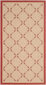 Safavieh Martha Stewart Msr4252-18 Creme / Red Rugs.