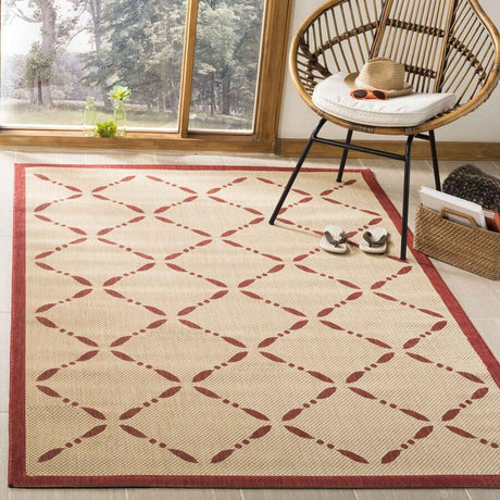 Safavieh Martha Stewart Msr4252-18 Creme / Red Rugs.