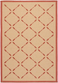 Safavieh Martha Stewart Msr4252-18 Creme / Red Geometric Area Rug