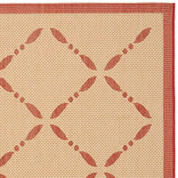 Safavieh Martha Stewart Msr4252-18 Creme / Red Geometric Area Rug