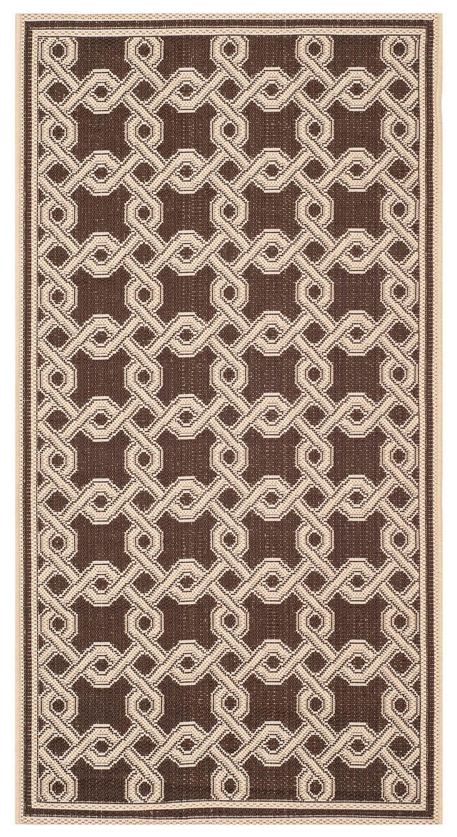 Safavieh Martha Stewart Msr4253-20 Chocolate / Cream Geometric Area Rug