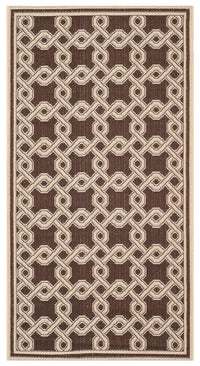 Safavieh Martha Stewart Msr4253-20 Chocolate / Cream Geometric Area Rug