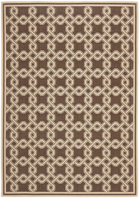 Safavieh Martha Stewart Msr4253-20 Chocolate / Cream Geometric Area Rug