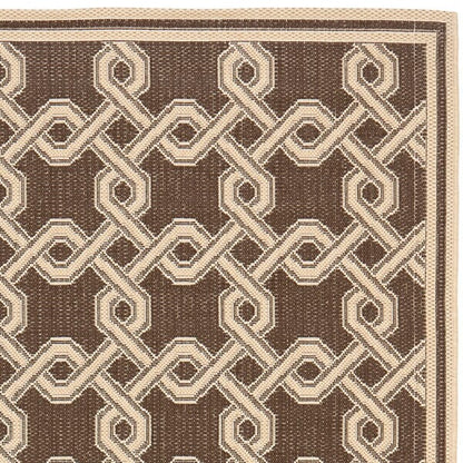 Safavieh Martha Stewart Msr4253-20 Chocolate / Cream Geometric Area Rug